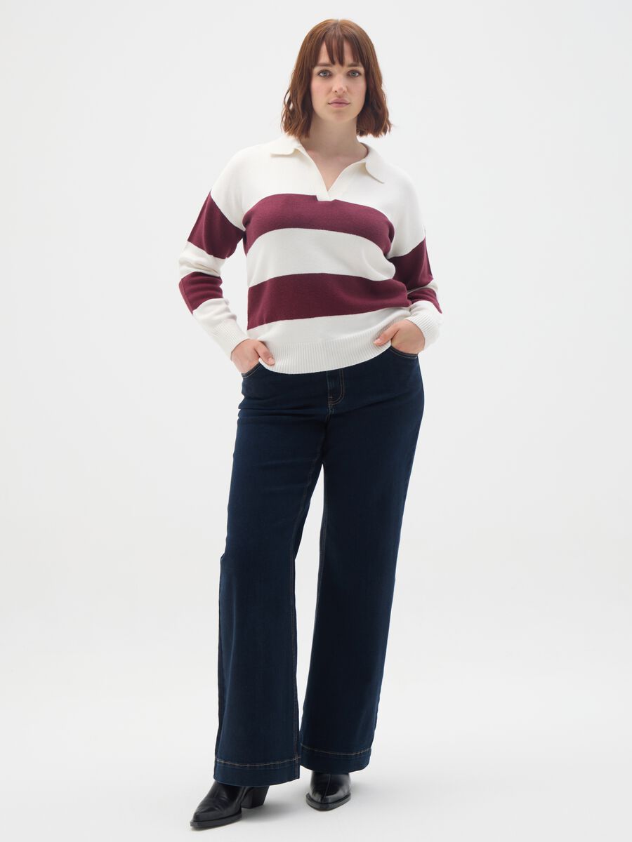 Blue Denim Bootcut Jeans_0