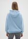 Regular fit blue cotton blend sweatshirt_2