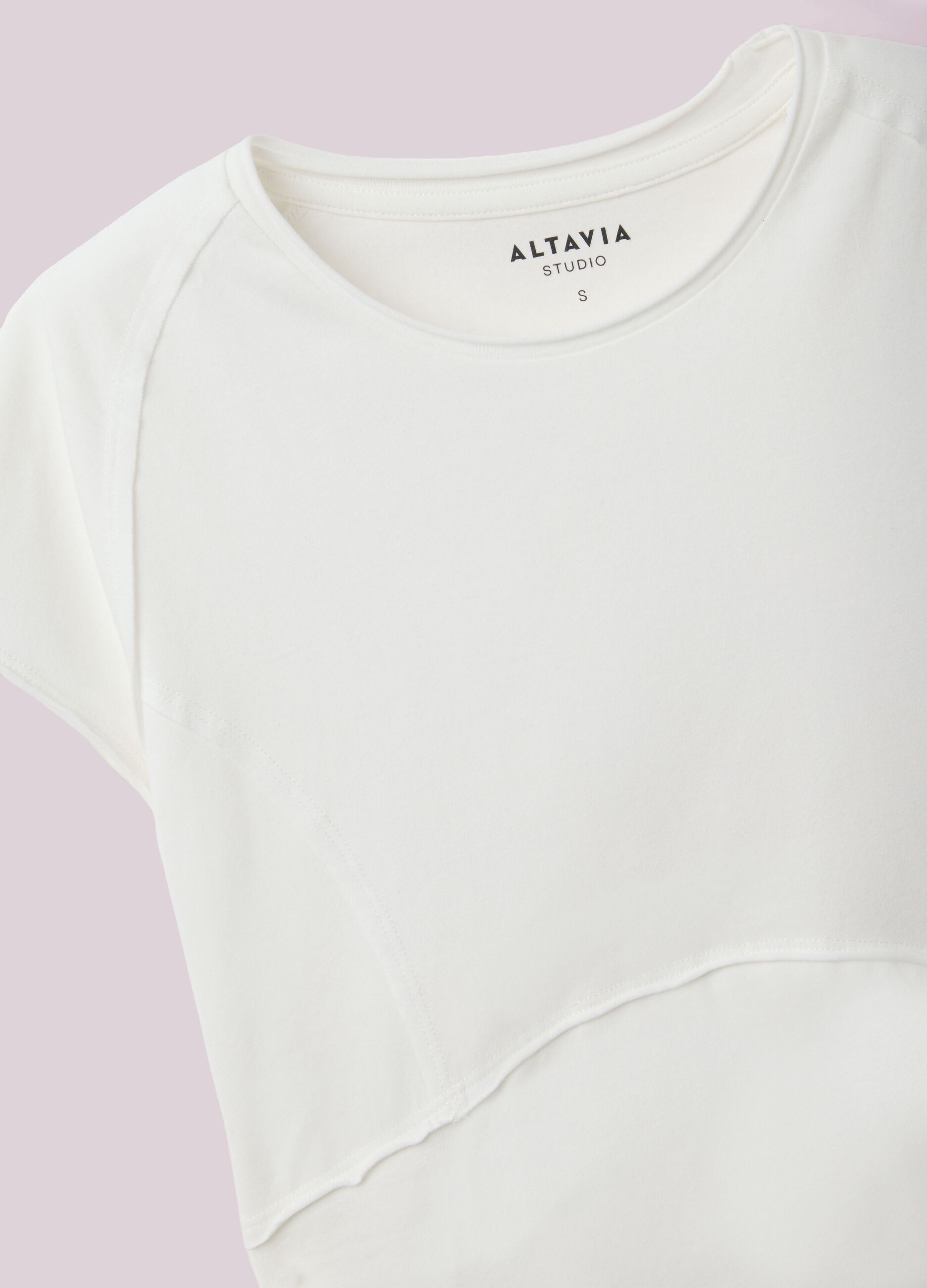 Cropped T-shirt with exposed seams ALTAVIA STUDIO
