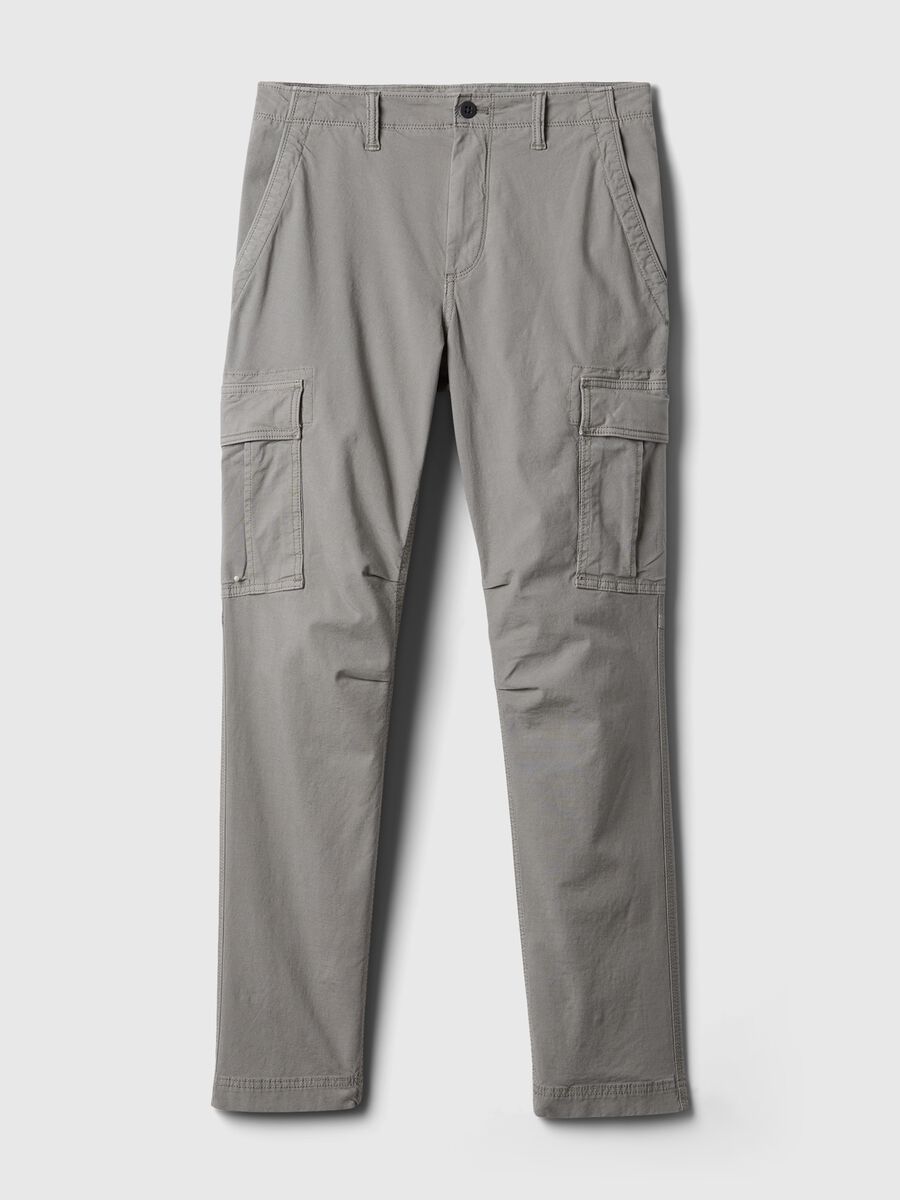 Cargo trousers in stretch cotton_3