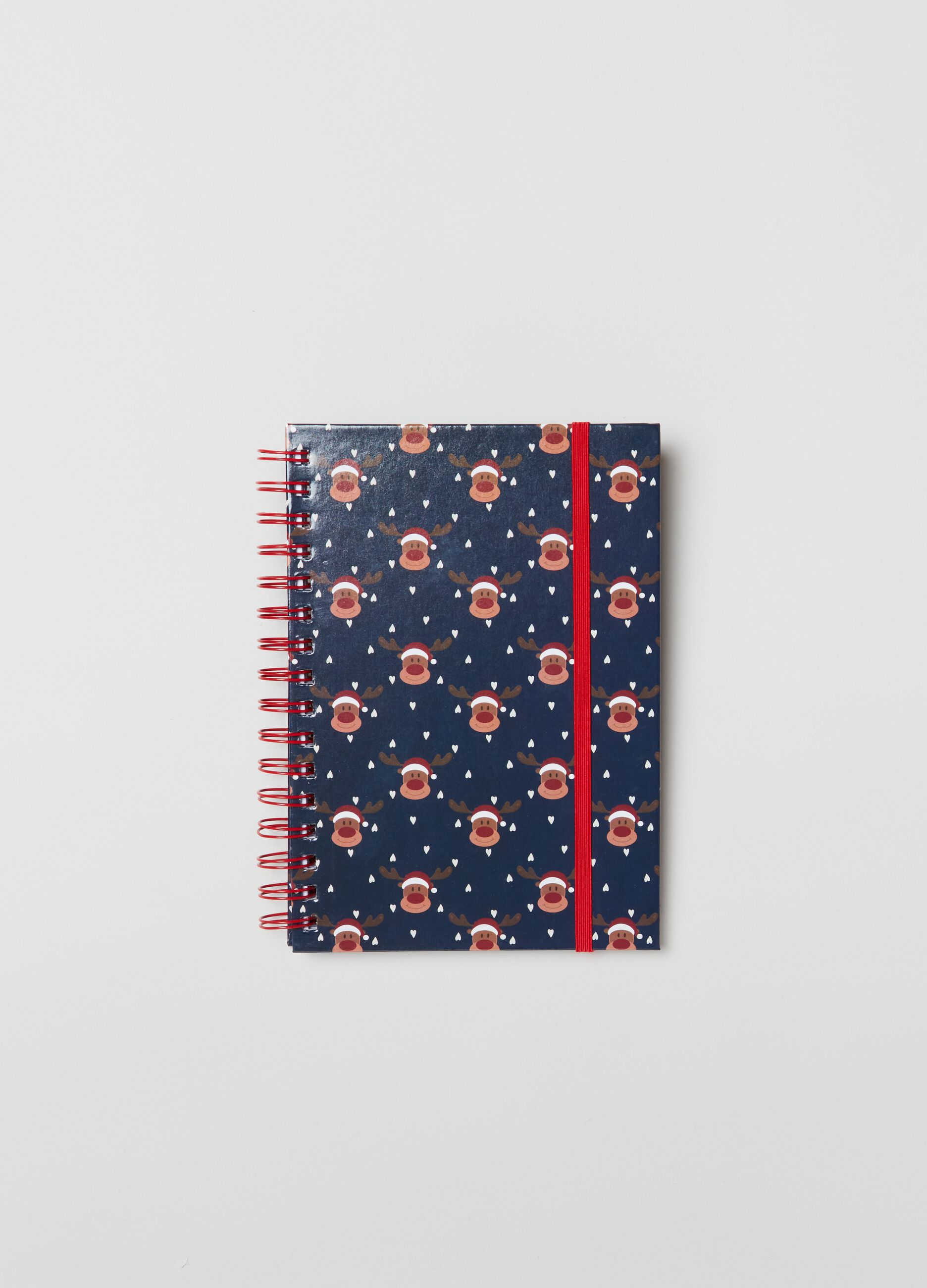 Quaderno a righe con spirale Blu/rosso da Donna