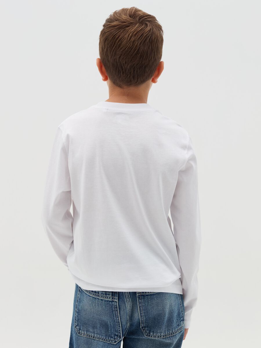 T-shirt a maniche lunghe con stampa_2