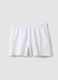 Bermuda bianchi in misto cotone con vita elasticizzata_4