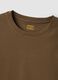 Green crew-neck T-shirt in pure organic cotton, regular fit_6