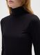 Black high neck regular fit sweater_3