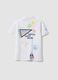 White short-sleeved polo shirt in pure cotton_4