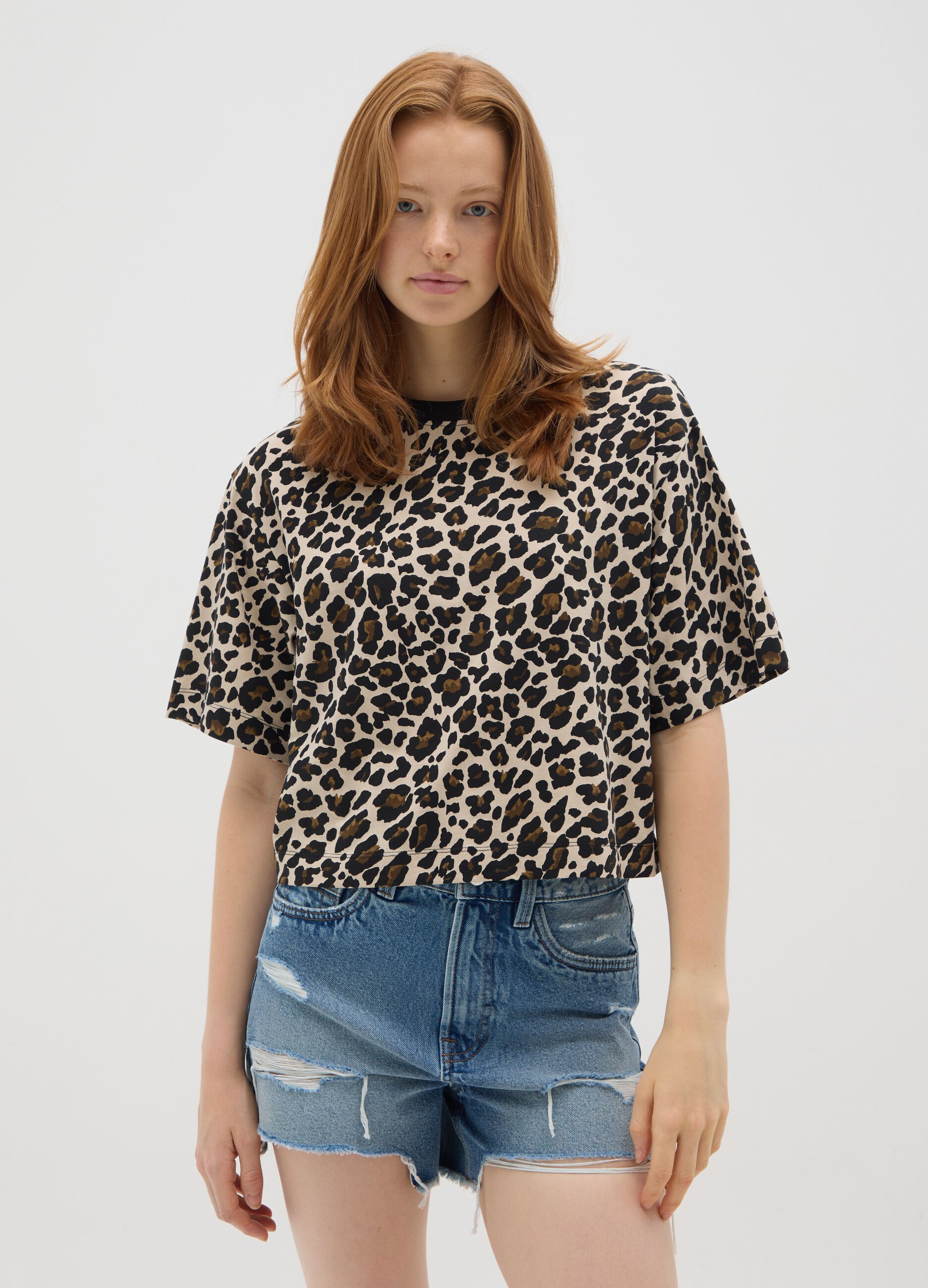 Women's multicolour pure cotton regular fit T-shirt