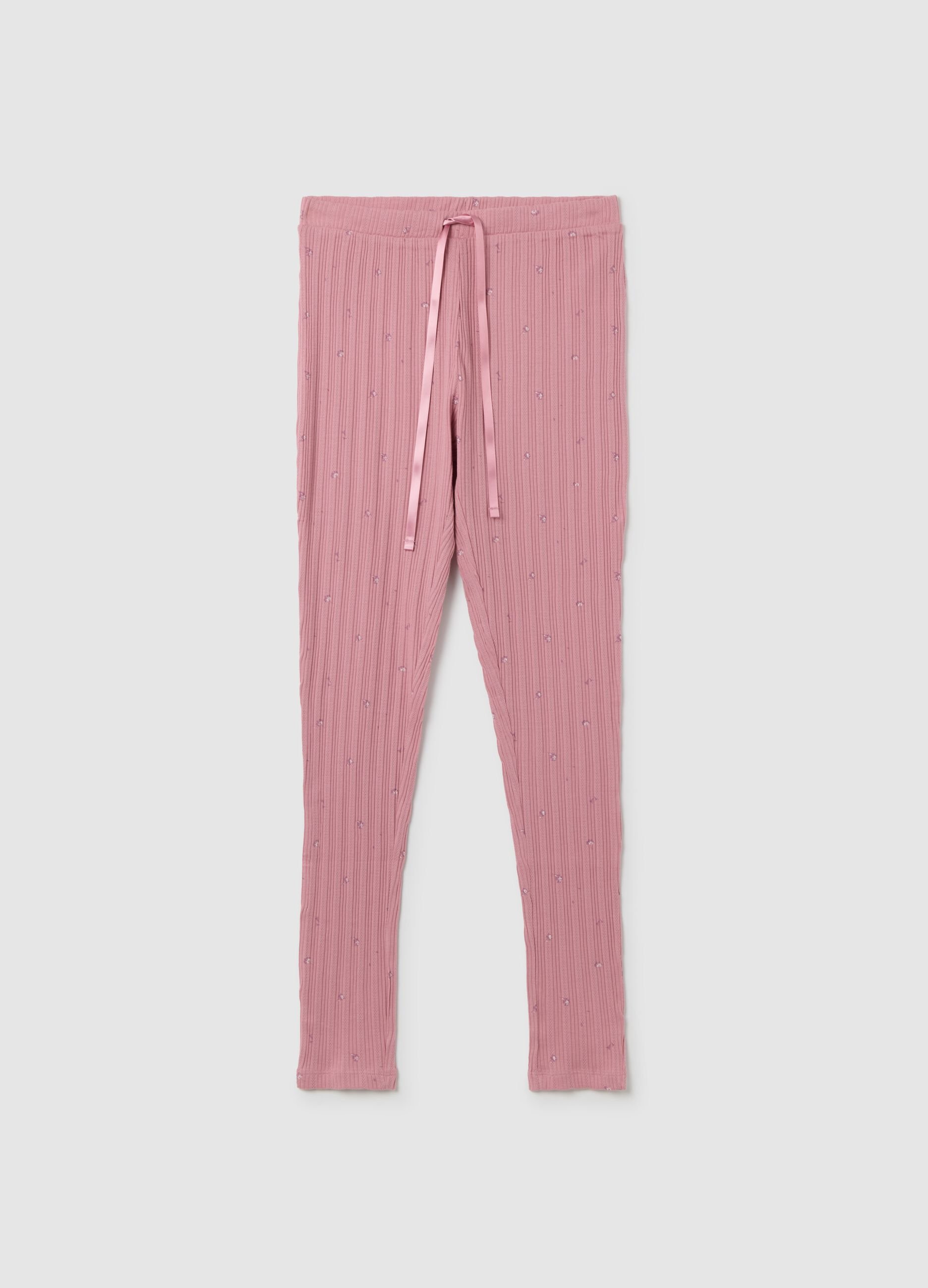 Pink pure cotton pyjama trousers