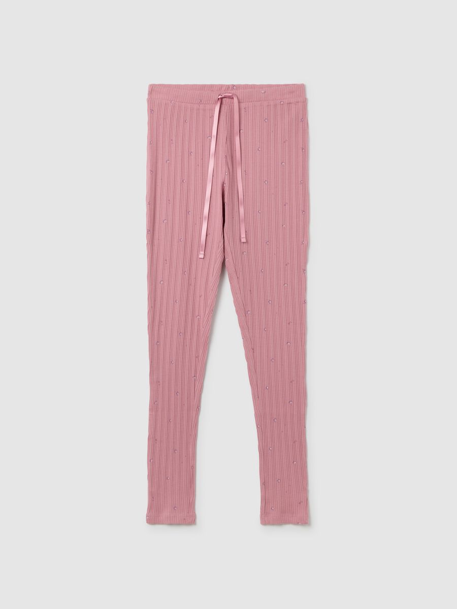 Pink pure cotton pyjama trousers_4