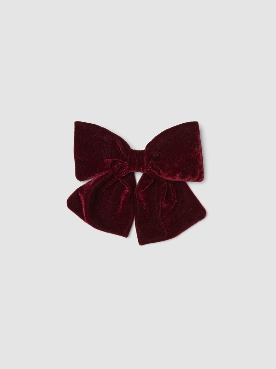 Fermaglio rosso a fiocco_0