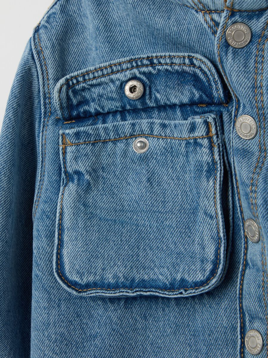 Denim shacket with hood_2