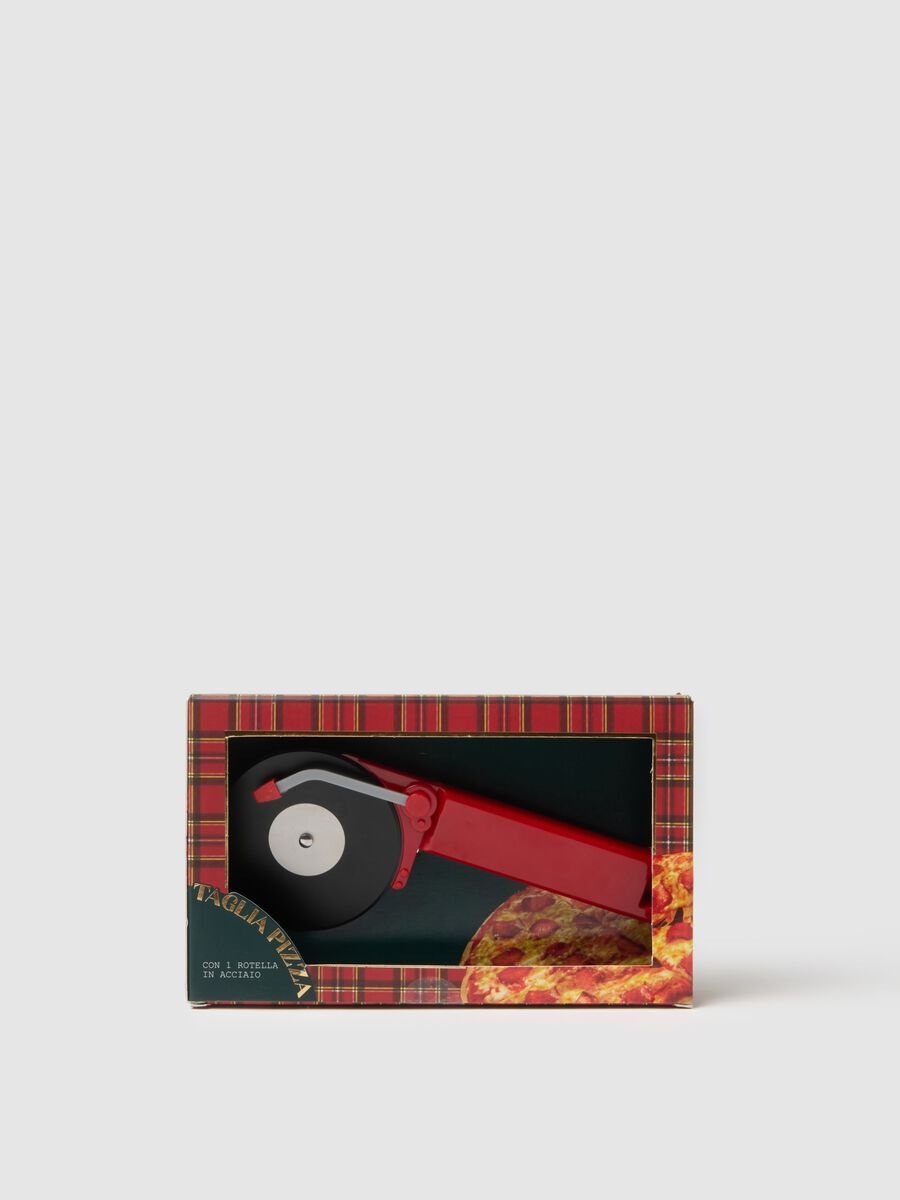 Multicolor Pizza Cutter with Steel Wheel_0