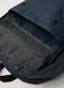Blue backpack with adjustable straps and front pocket_2