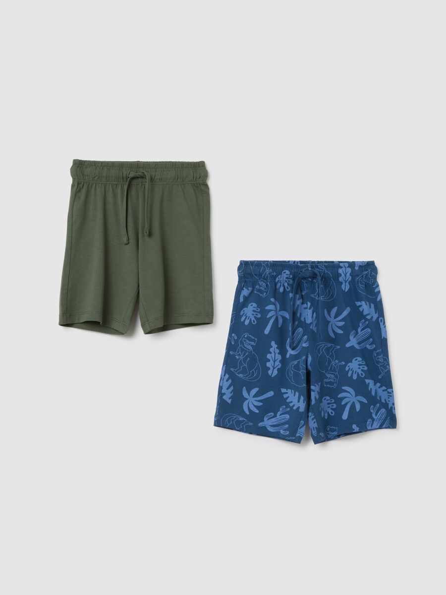 Children's multicolour pure cotton shorts set regular fit_0
