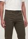 Green slim-fit stretch cotton twill trousers_2