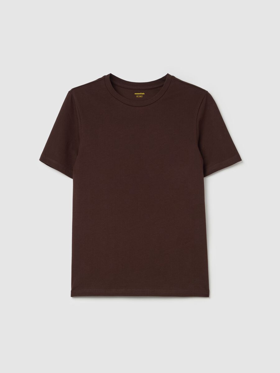 Essential T-shirt in cotton with round neck_4