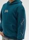 Boy's oversized blue hoodie in pure cotton with prints_2