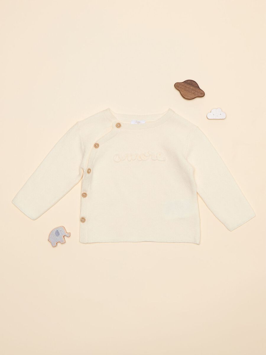 Knit cardigan in cotton_0