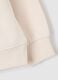 Girls' beige pure cotton sweatshirt with print_3