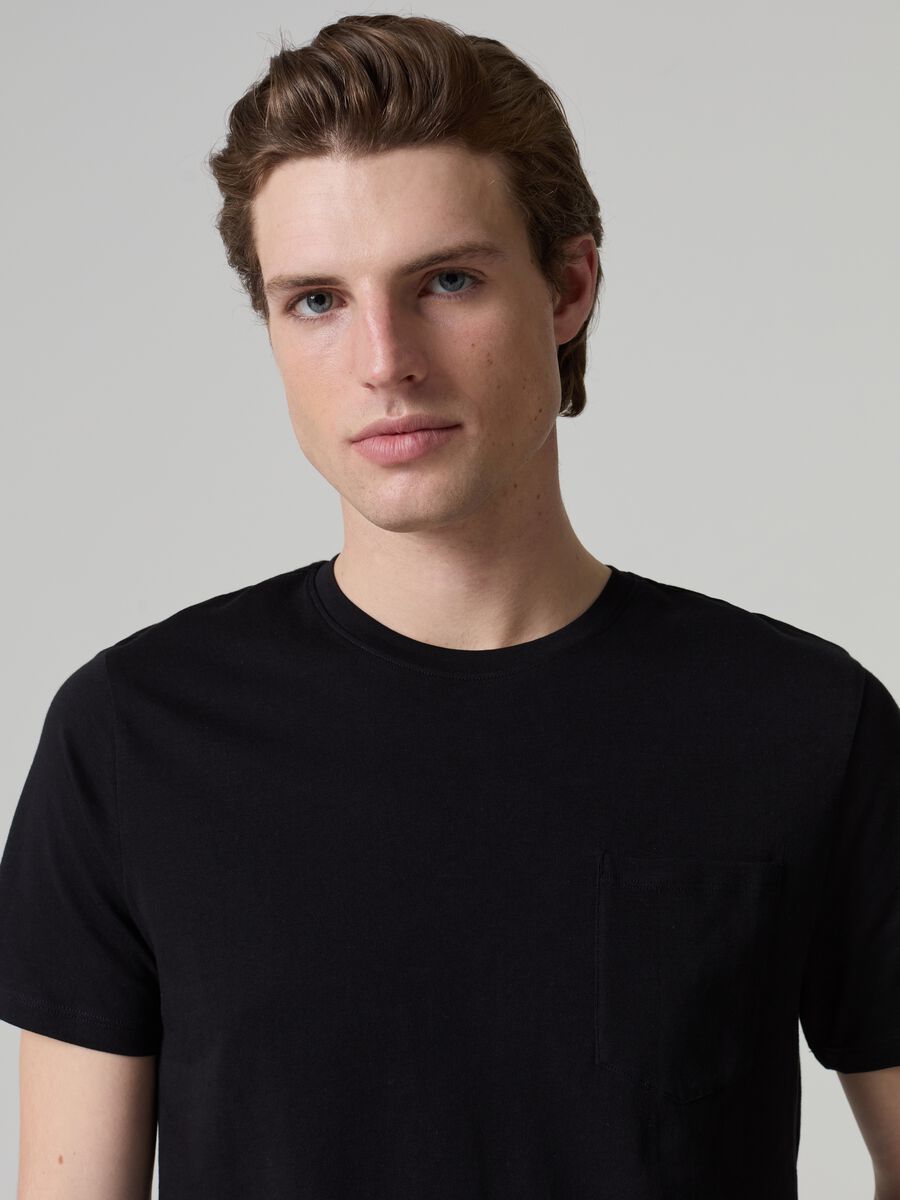 Supima cotton T-shirt with pocket_1