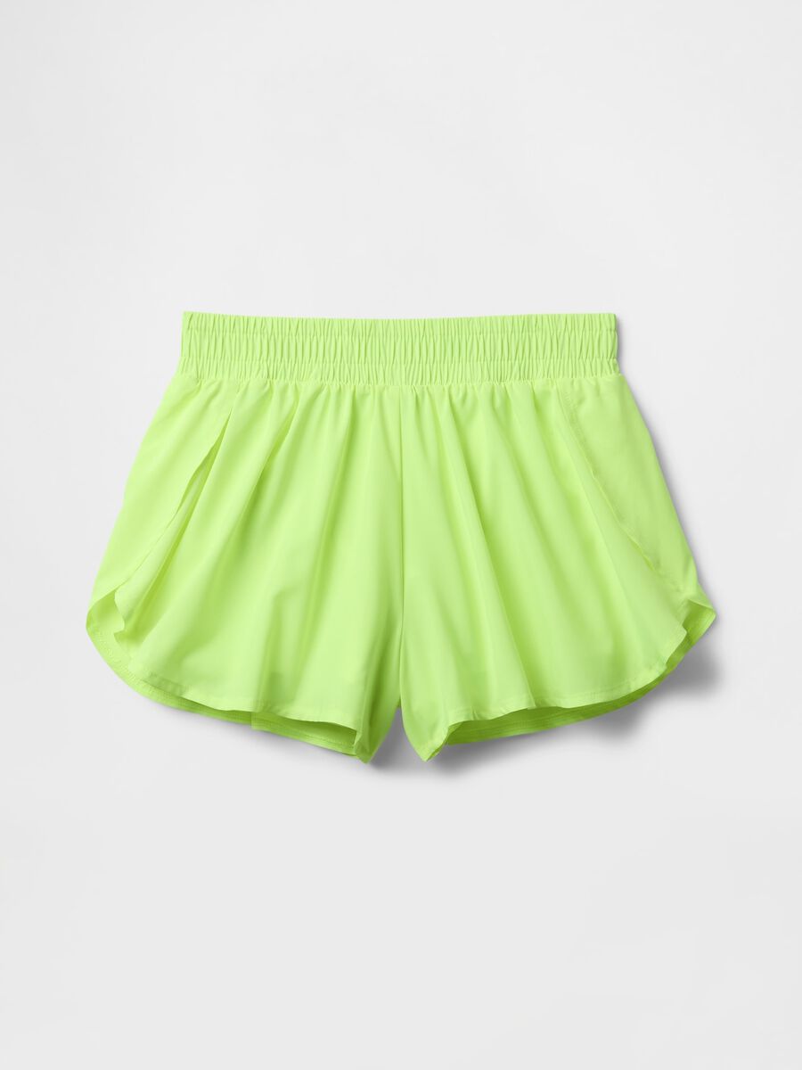 Pleated Green Shorts_3