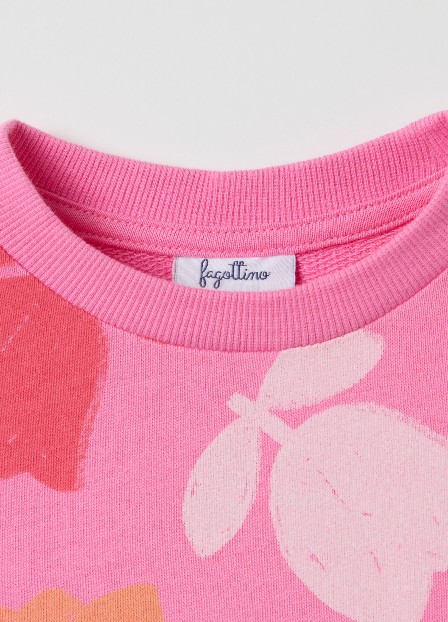 French terry sweatshirt with print
