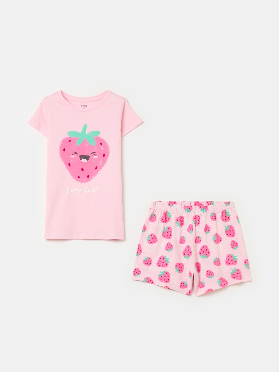 Organic cotton pyjamas with print_0