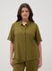 Green viscose-linen blend shirt, regular fit_2
