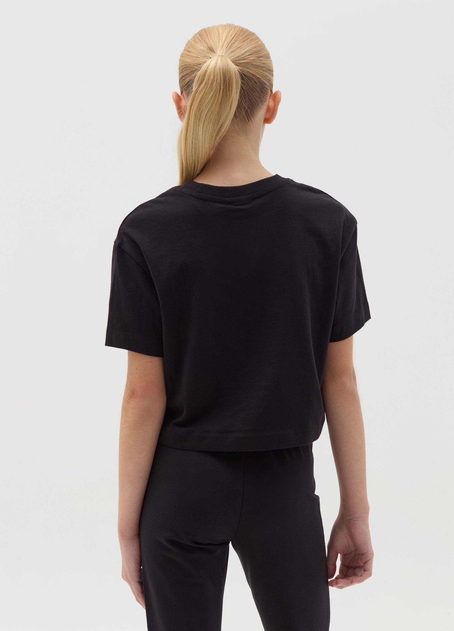 Boxy-fit T-shirt with Wicked print