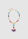 Multicoloured glass necklace with pendant_0