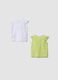 2-pack yellow pure cotton tank tops with ruffles_1
