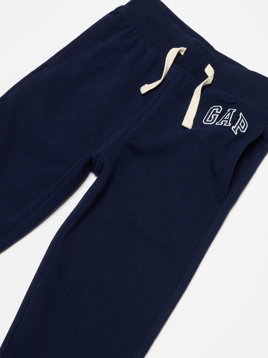 French terry joggers with embroidered logo_2