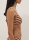 Multicoloured striped stretch-fabric bralette bikini top_3