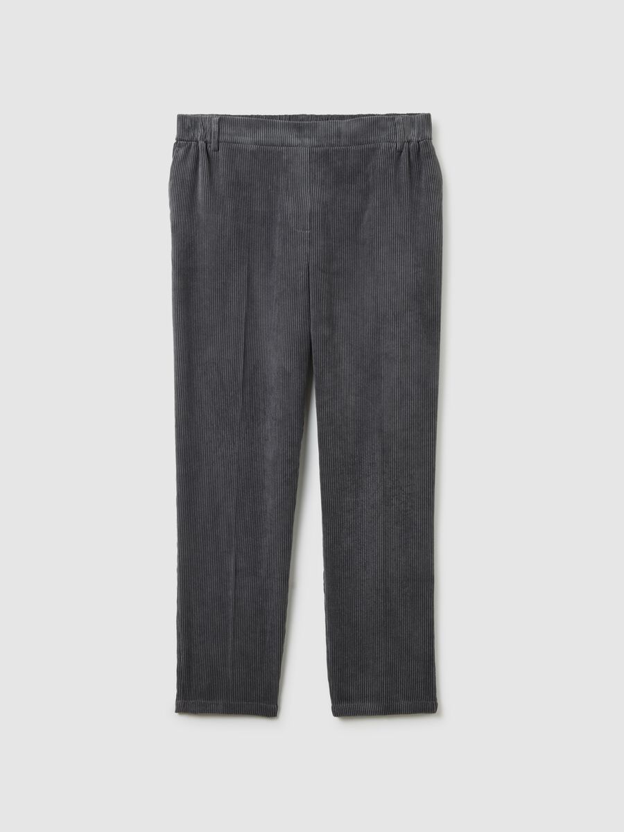 Pantaloni grigi wide leg_0