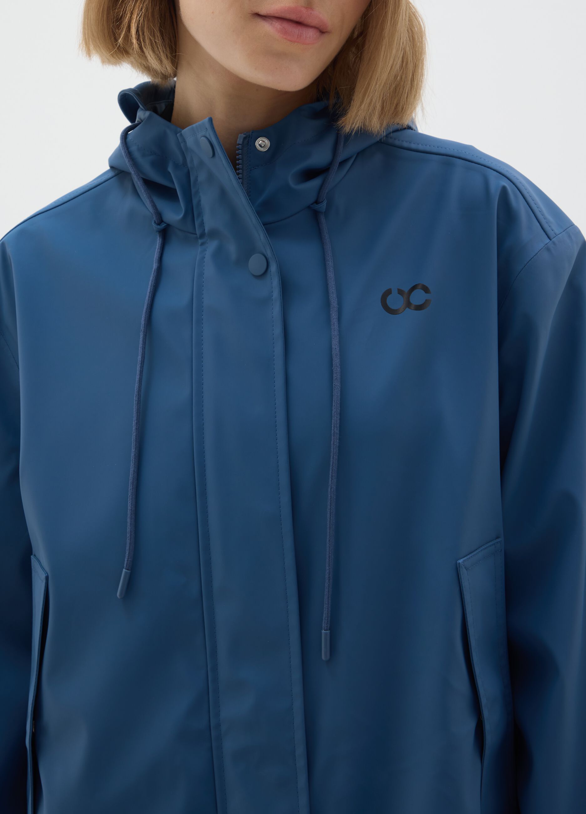 Regular fit blue jacket
