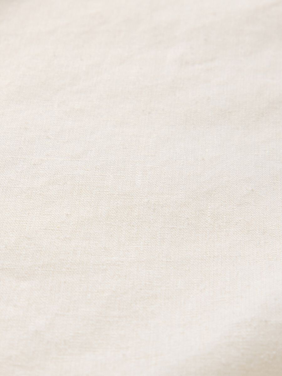 Long white skirt in linen and viscose_4