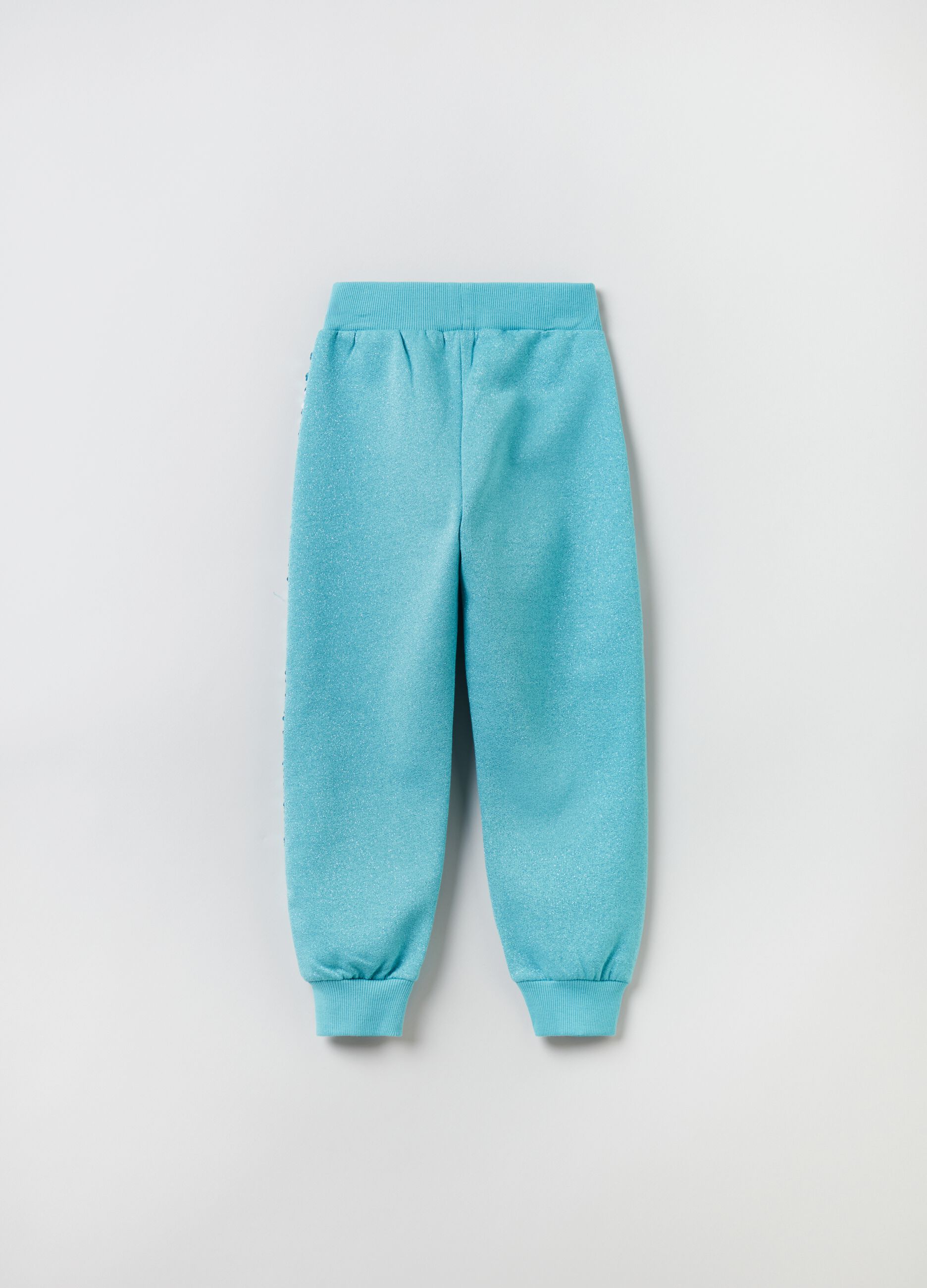 Joggers con paillettes e patch Frozen Elsa_1