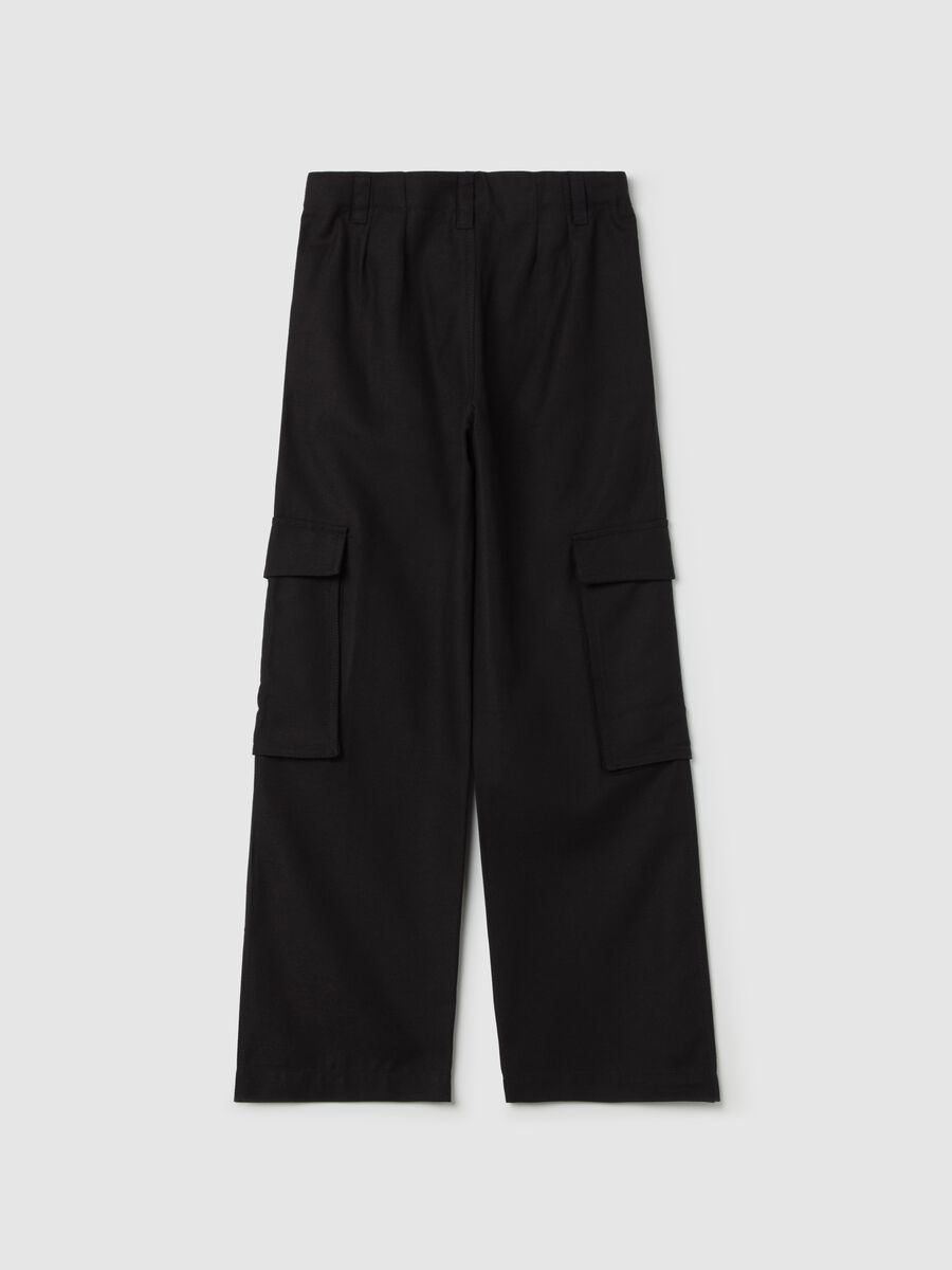 Wide-leg cargo trousers_4