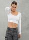Cut Out Crop Long-sleeved White_1
