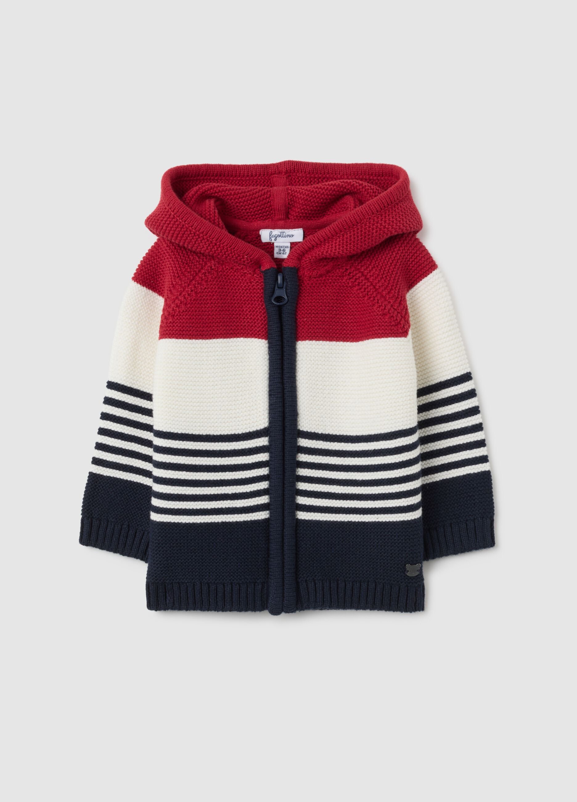 Multicolor Pure Cotton Baby Cardigan Regular Fit