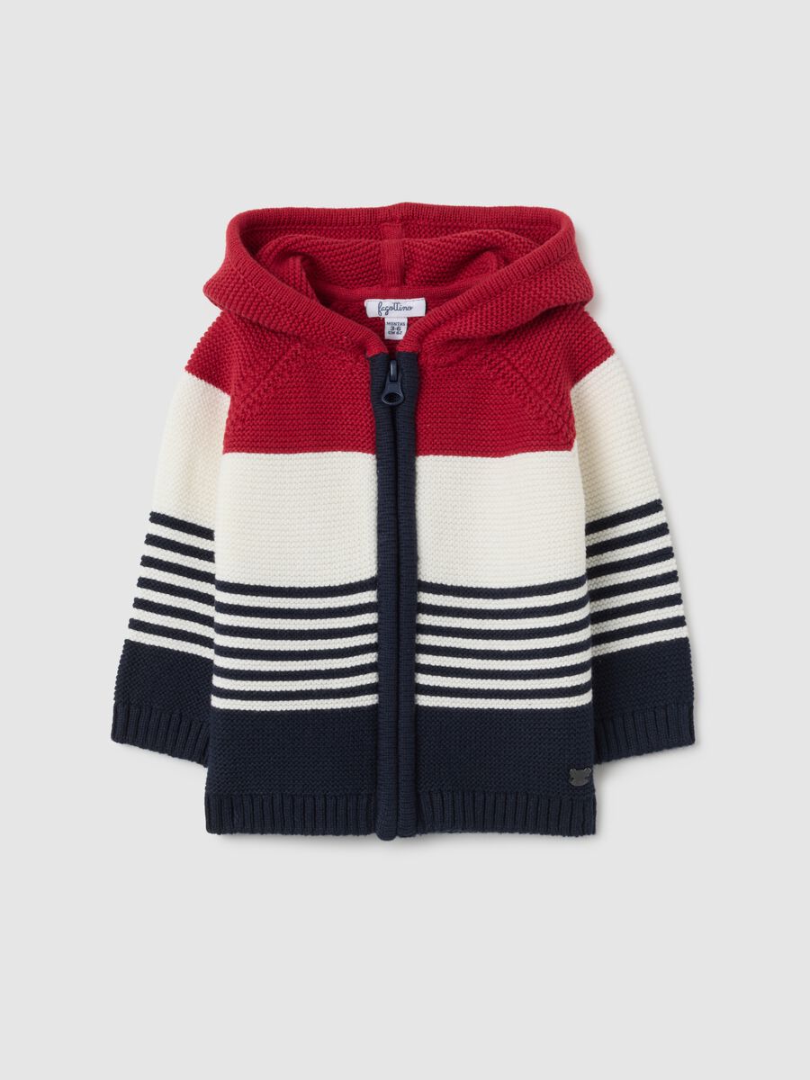 Multicolor Pure Cotton Baby Cardigan Regular Fit_0
