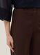 Brown cropped trousers in stretch fabric_3