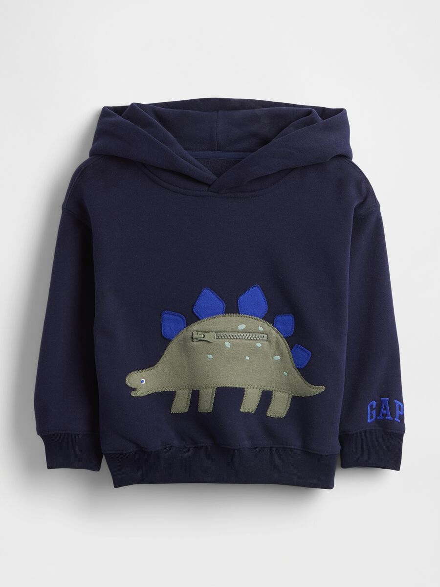 Blue Dinosaur Sweatshirt for Kids_0