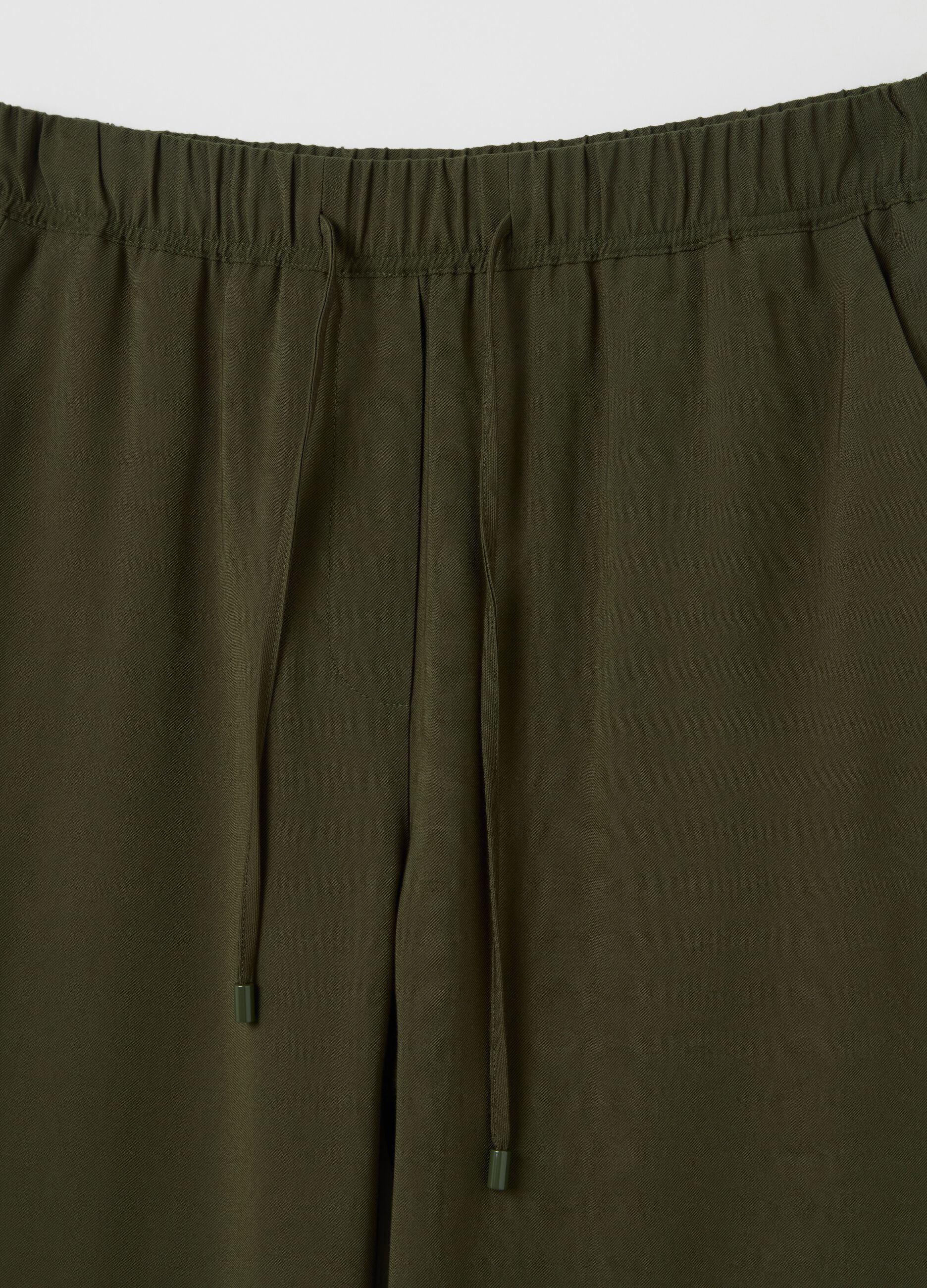 Joggers in misto viscosa con coulisse