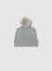 Grey hat with pom pom and sequins_1