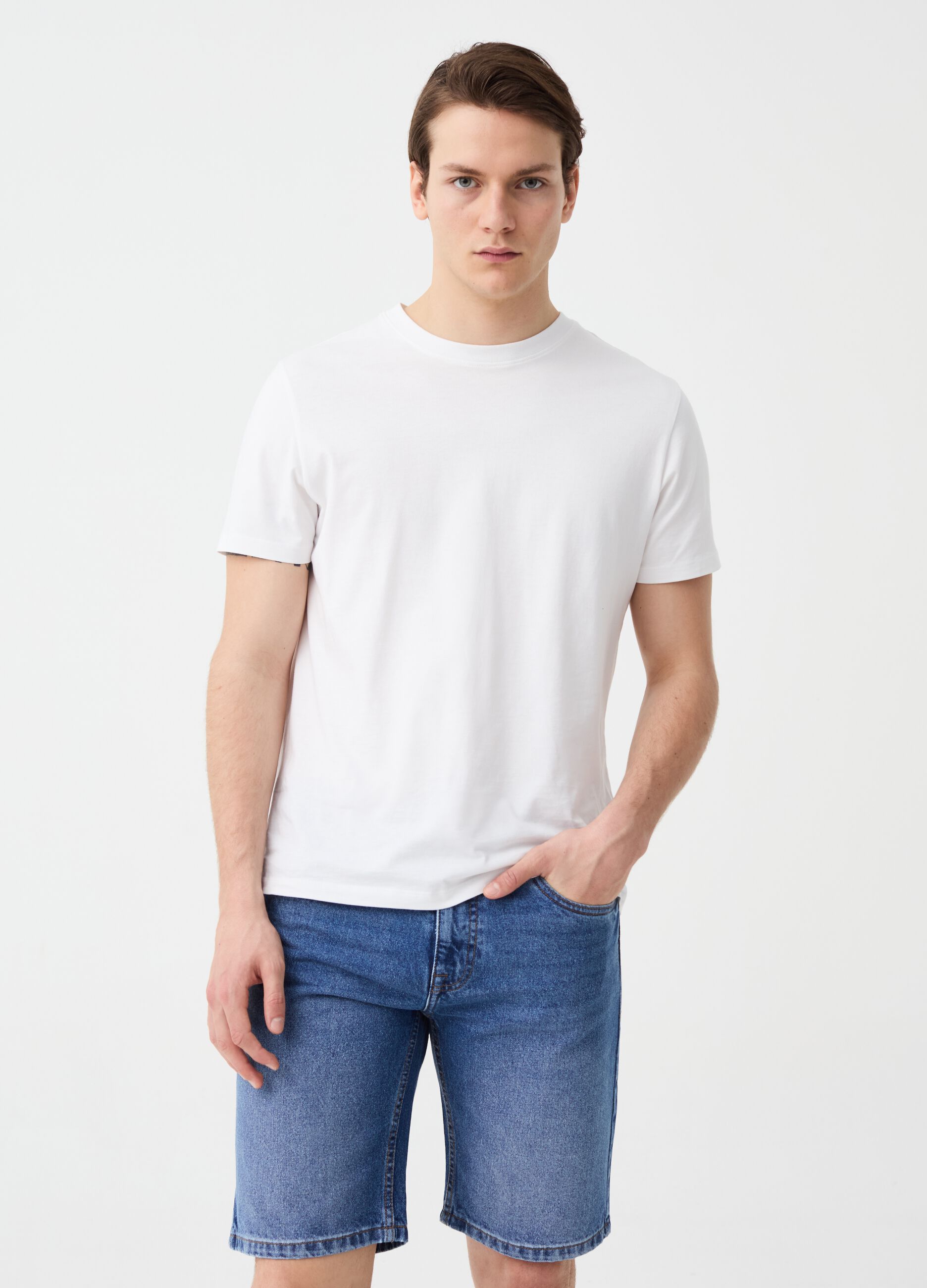 Ovs Bermuda slim fit in denim
