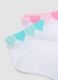 Five-pack of short white socks in stretchy organic cotton_1