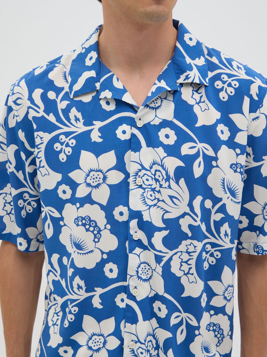 Men's Multicolour Viscose Oversized Shirt_2