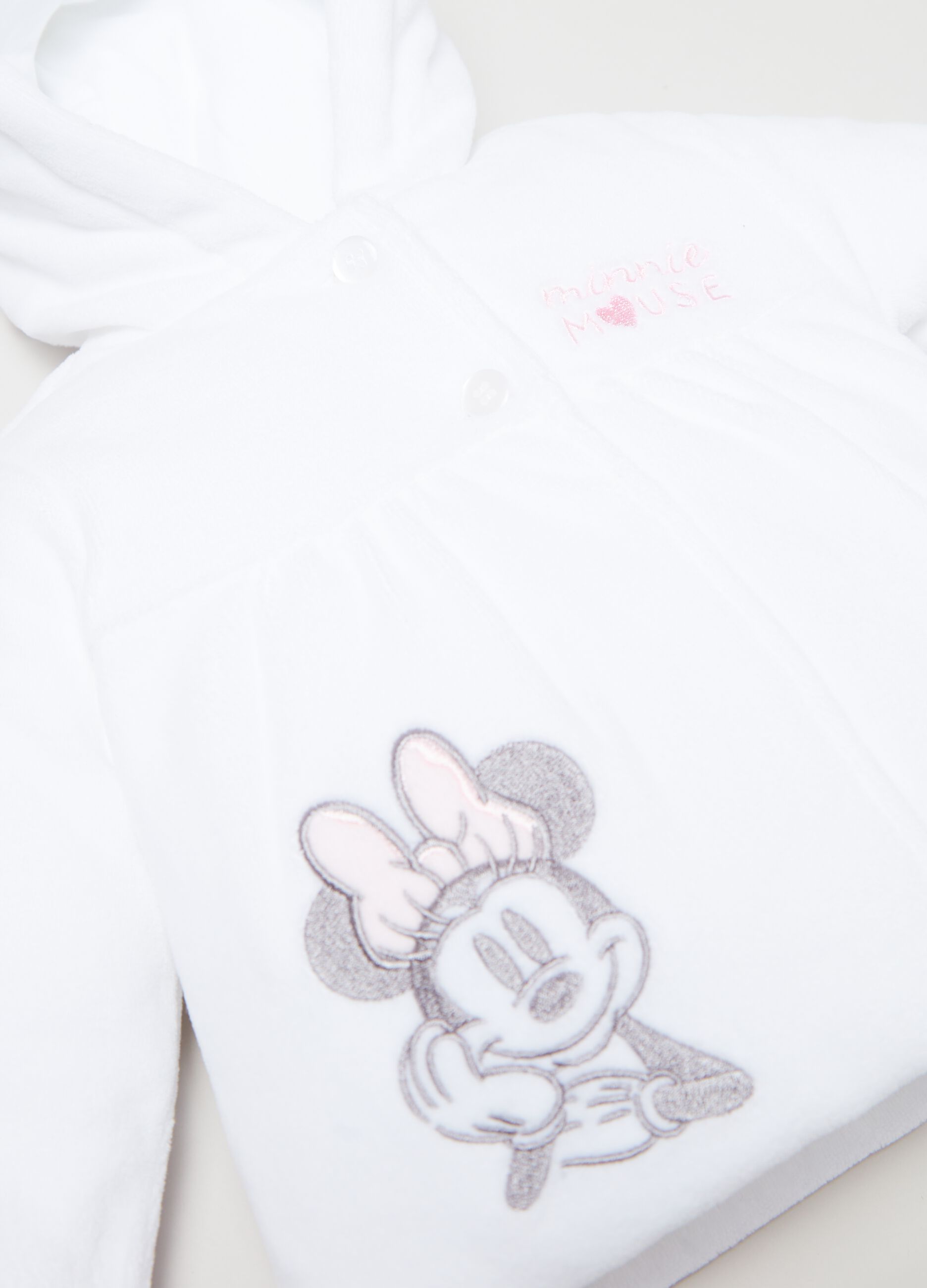 Giacca in velour con ricamo Minnie_2