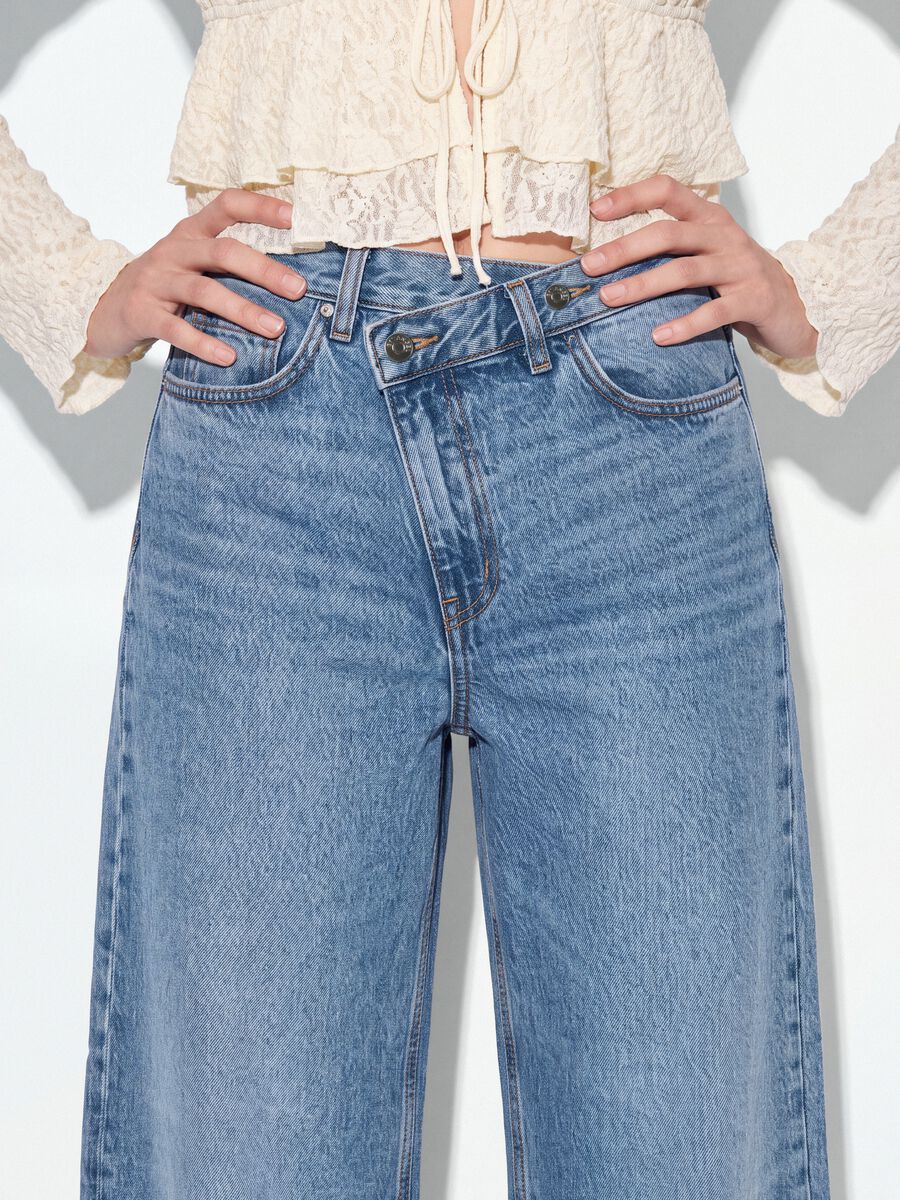 Light blue pure cotton denim jeans, skater fit_3